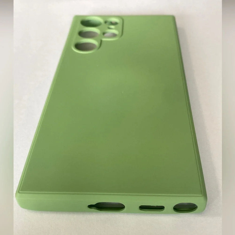 Samsung S22 ultra silicone case Slim Fit Green